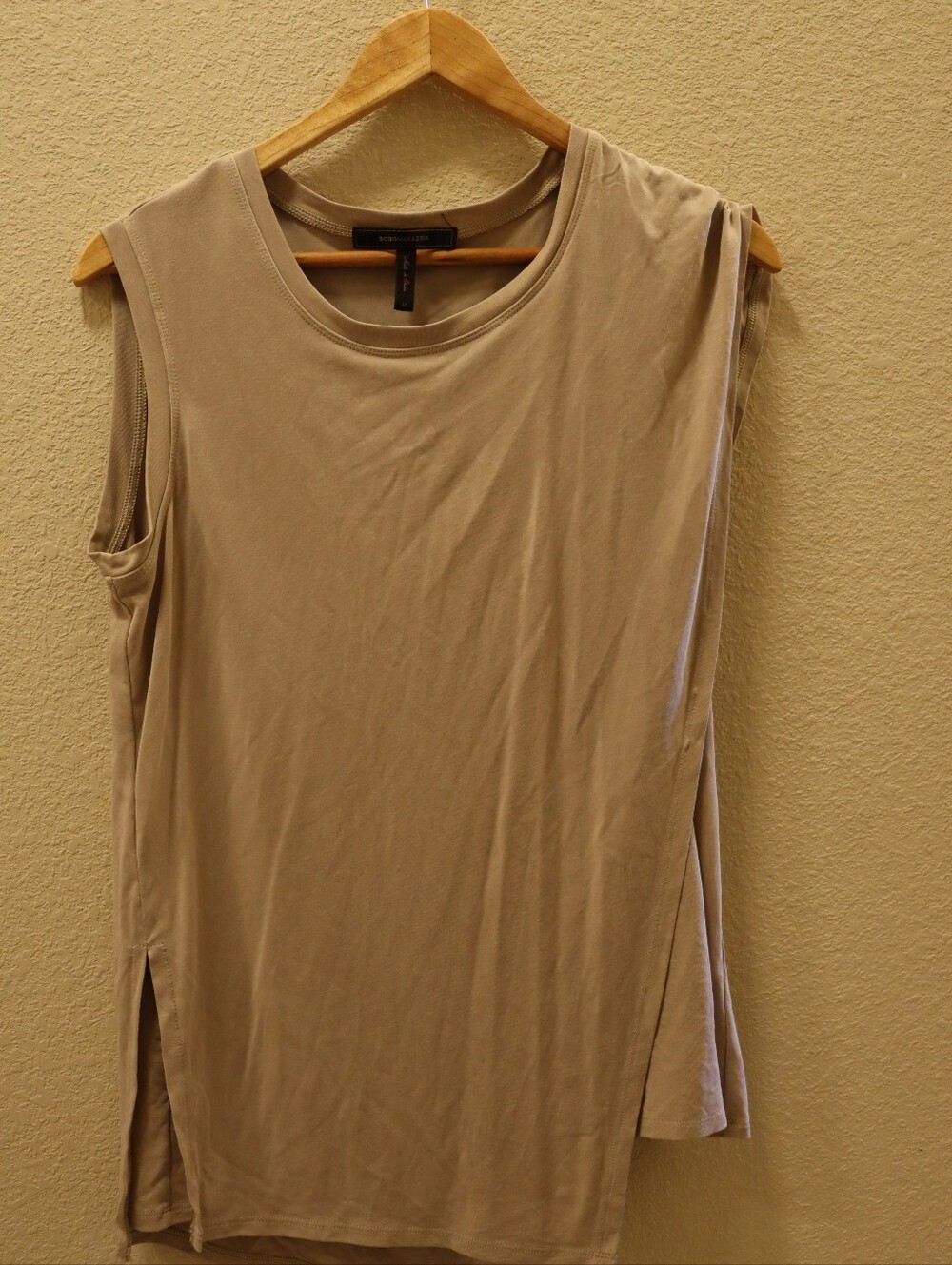 Sleeveless Tunic Top in Taupe - Lightweight Women’s Layering Tank